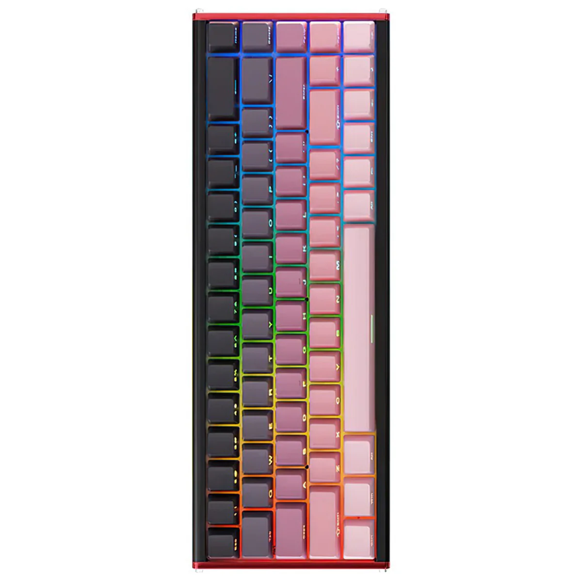 Ajazz ALUX68 Max RGB Wired 68-Keys Aluminum CNC Case Hot-Swappable Mechanical Keyboard (Gradient Pink) (Aquarius Magnetic Switch) - Image 2