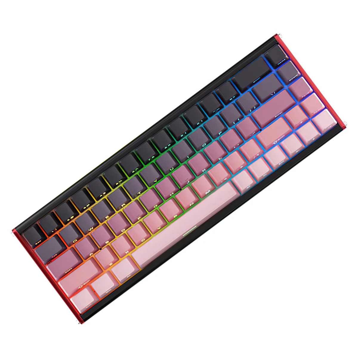 Ajazz ALUX68 Max RGB Wired 68-Keys Aluminum CNC Case Hot-Swappable Mechanical Keyboard (Gradient Pink) (Aquarius Magnetic Switch) - Image 3