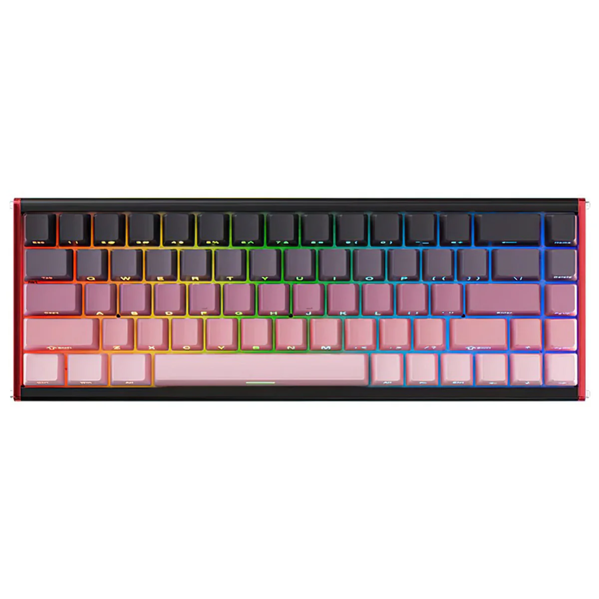 Ajazz ALUX68 Max RGB Wired 68-Keys Aluminum CNC Case Hot-Swappable Mechanical Keyboard (Gradient Pink) (Aquarius Magnetic Switch) - Image 4