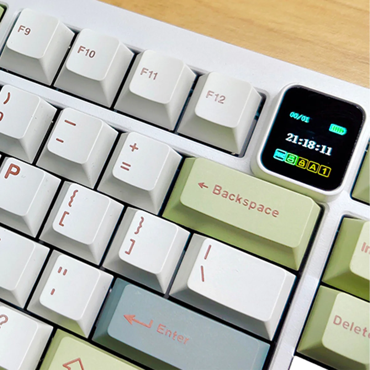 Ajazz QS87 Max RGB Tri-Mode 87-Keys Aluminum CNC Case Hot-Swappable Mechanical Keyboard (Cyan/White/Blue) (Flame Red V2 Switch) - Image 3