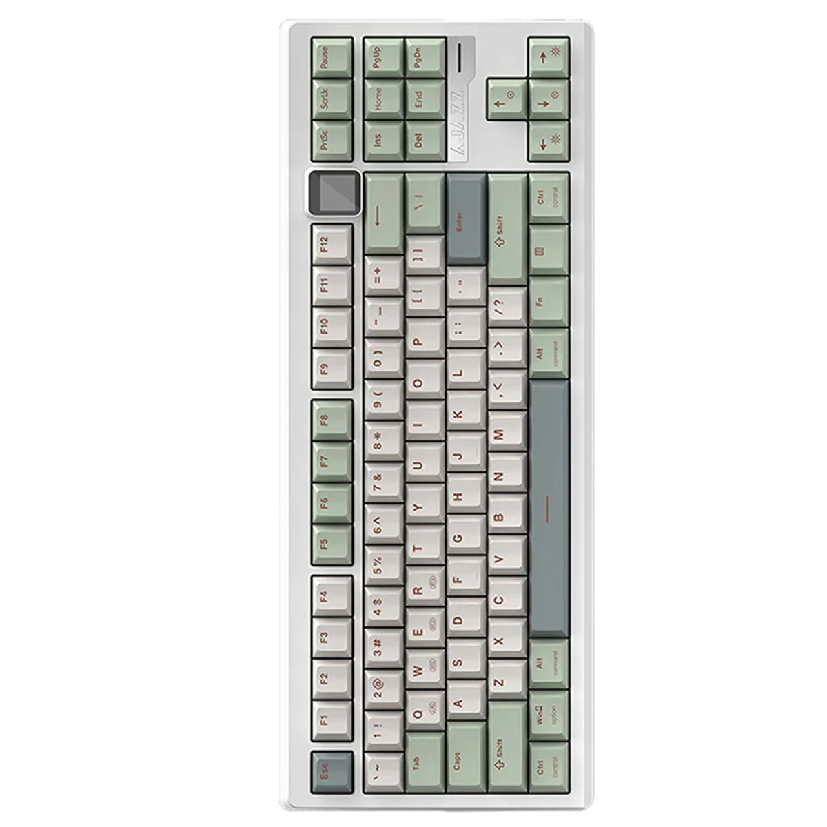 Ajazz QS87 Max RGB Tri-Mode 87-Keys Aluminum CNC Case Hot-Swappable Mechanical Keyboard (Cyan/White/Blue) (Flame Red V2 Switch) - Image 7