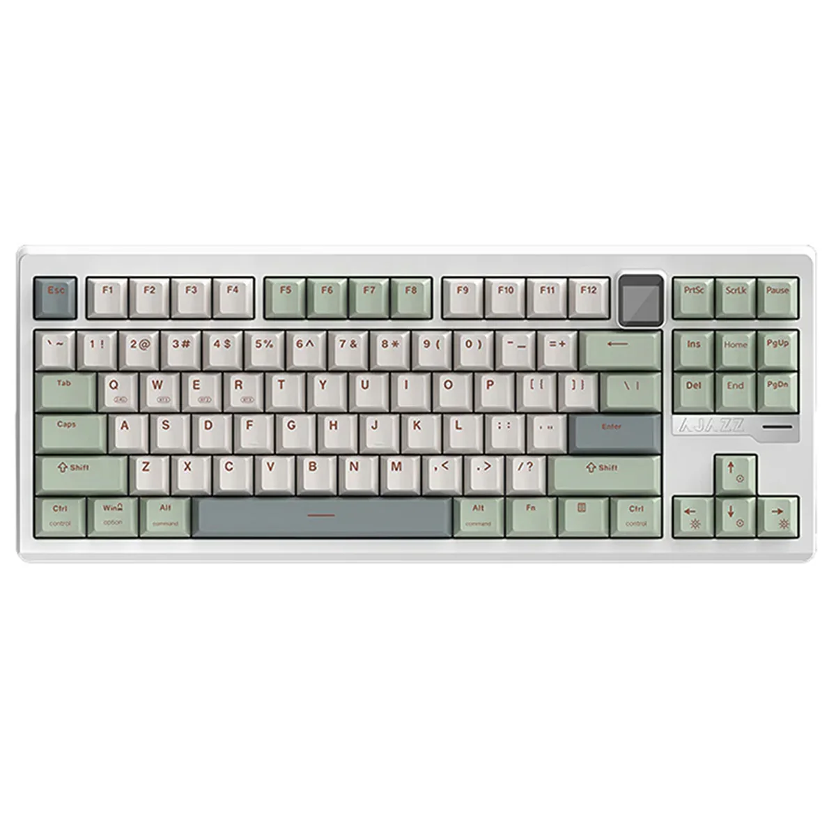 Ajazz QS87 Max RGB Tri-Mode 87-Keys Aluminum CNC Case Hot-Swappable Mechanical Keyboard (Cyan/White/Blue) (Flame Red V2 Switch) - Image 8