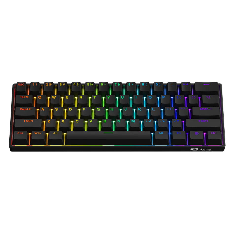Akko 3061S HE Shine-Through RGB Mechanical Keyboard Black (Kailh Sakura Pink Magnetic Switch) - Image 3
