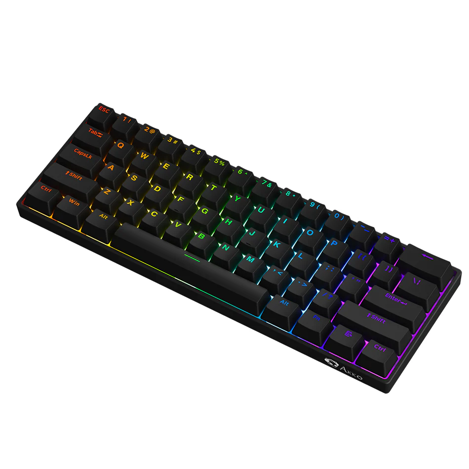 Akko 3061S HE Shine-Through RGB Mechanical Keyboard Black (Kailh Sakura Pink Magnetic Switch) - Image 4
