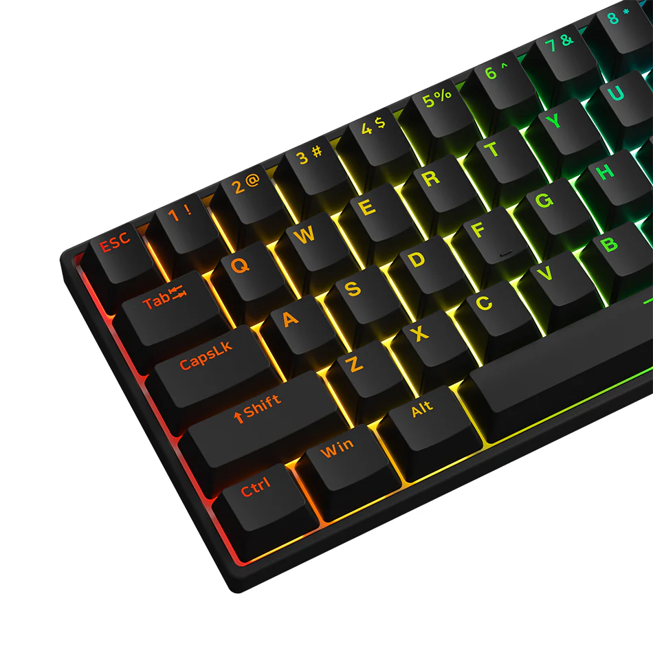 Akko 3061S HE Shine-Through RGB Mechanical Keyboard Black (Kailh Sakura Pink Magnetic Switch) - Image 5