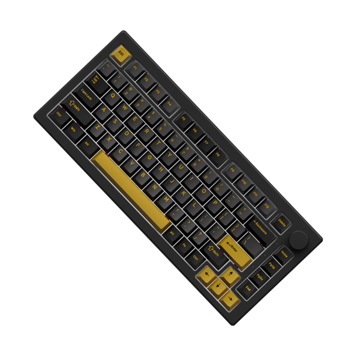 Akko 5075 V3 Multi-Mode RGB Hot-Swappable Mechanical Keyboard (Black & Gold) (Akko V3 Piano Pro Switch, Botany Switch) - Image 6