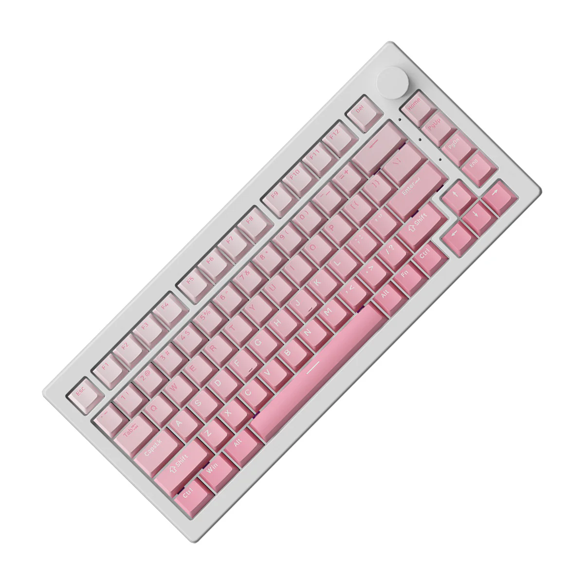 Akko 5075 V3 Multi-Mode RGB Hot-Swappable Mechanical Keyboard (Gradient Pink) (Akko Frost Pink Switch) - Image 3