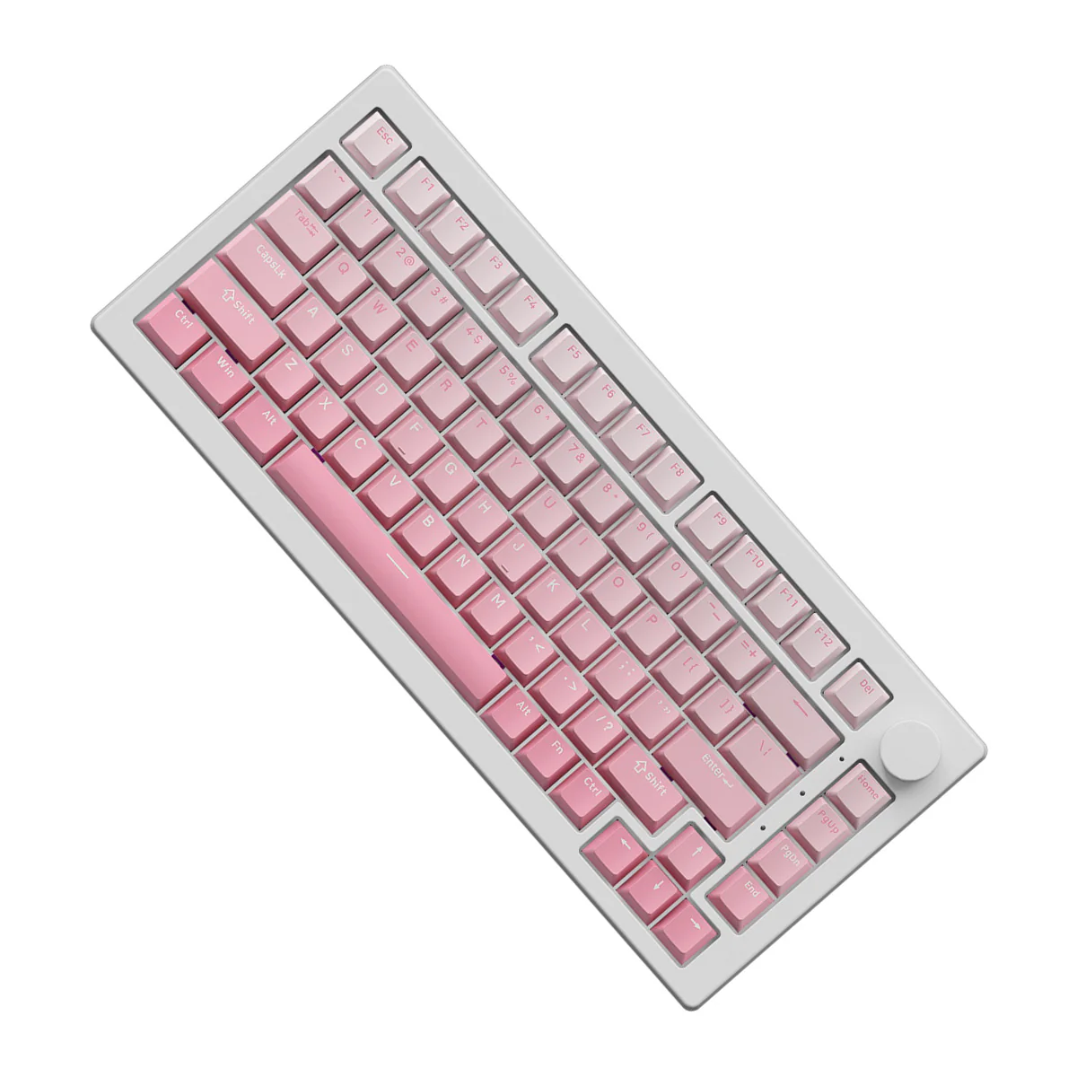 Akko 5075 V3 Multi-Mode RGB Hot-Swappable Mechanical Keyboard (Gradient Pink) (Akko Frost Pink Switch) - Image 4