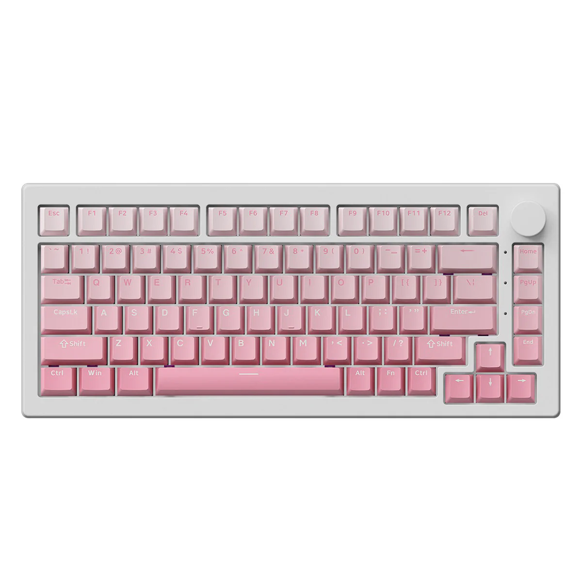 Akko 5075 V3 Multi-Mode RGB Hot-Swappable Mechanical Keyboard (Gradient Pink) (Akko Frost Pink Switch) - Image 5