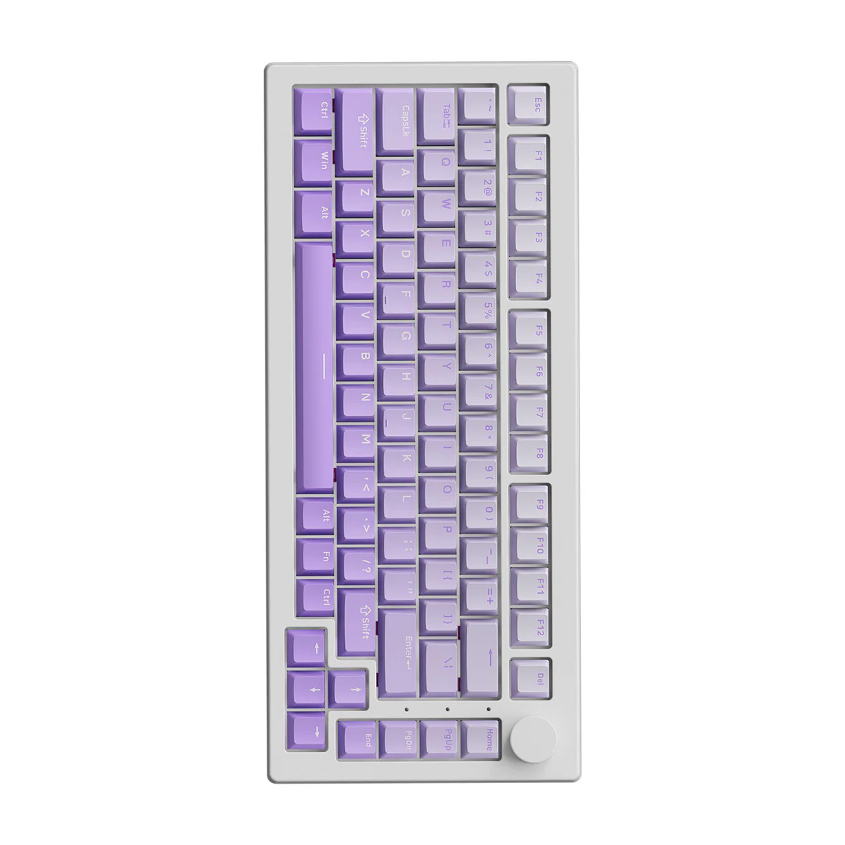Akko 5075 V3 Multi-Mode RGB Hot-Swappable Mechanical Keyboard (Gradient Purple) (Akko Frost Pink Switch) - Image 3