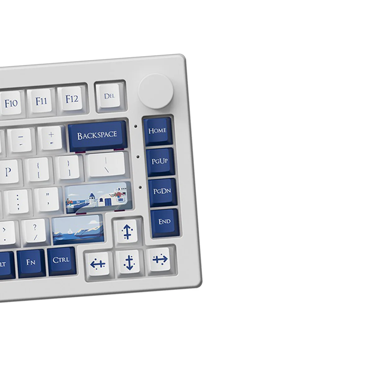 Akko 5075 V3 Multi-Mode RGB Hot-Swappable Mechanical Keyboard (Santorini) (Akko Frost Pink Switch) - Image 3