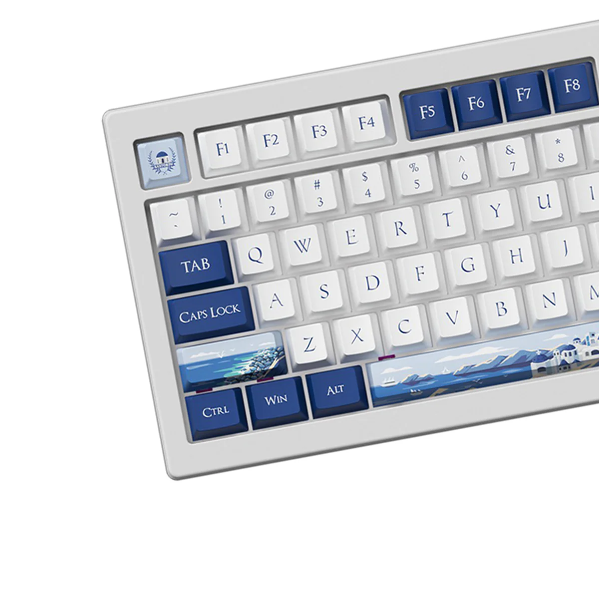 Akko 5075 V3 Multi-Mode RGB Hot-Swappable Mechanical Keyboard (Santorini) (Akko Frost Pink Switch) - Image 4