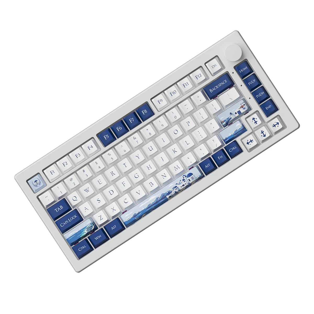 Akko 5075 V3 Multi-Mode RGB Hot-Swappable Mechanical Keyboard (Santorini) (Akko Frost Pink Switch) - Image 6