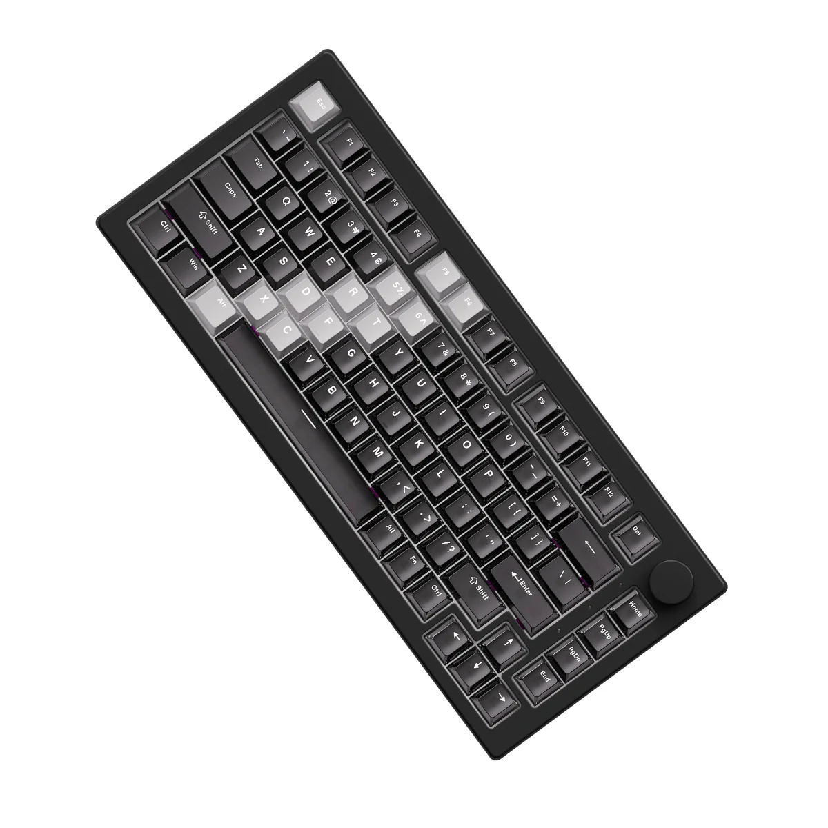 Akko 5075 V3 Wired ARGB Hot-Swappable Magnetic Keyboard (Gradient Hybrid Black Transparent) (Akko AstroAim Magnetic Switch) (001-075-085-060-062) - Image 15