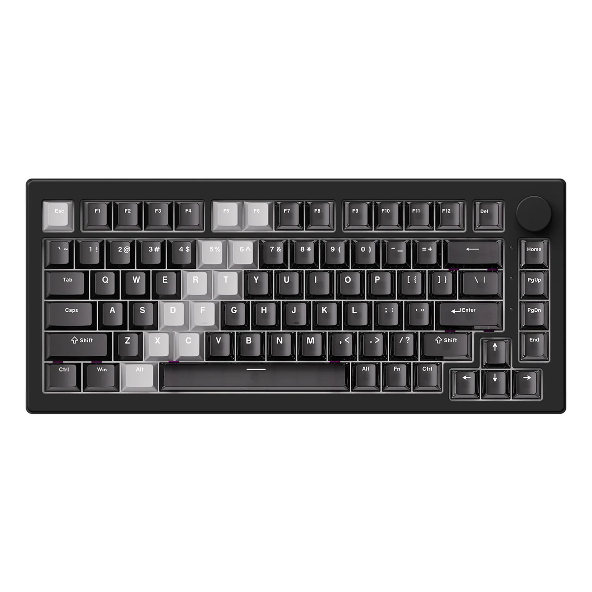 Akko 5075 V3 Wired ARGB Hot-Swappable Magnetic Keyboard (Gradient Hybrid Black Transparent) (Akko AstroAim Magnetic Switch) (001-075-085-060-062) - Image 16