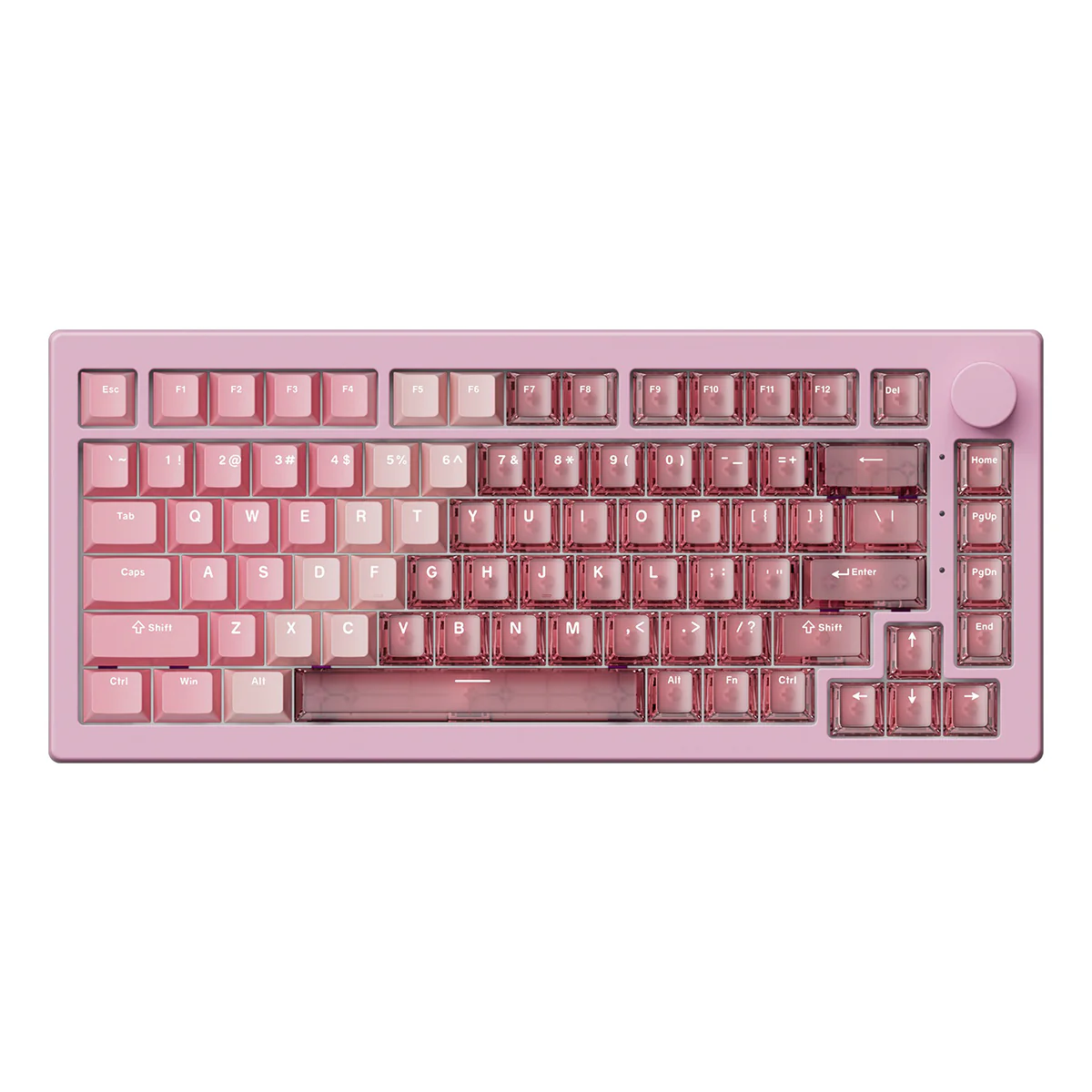 Akko 5075 V3 Wired ARGB Hot-Swappable Magnetic Keyboard (Gradient Hybrid Pink Transparent) (Akko AstroAim Magnetic Switches) (013-075-087-060-062) - Image 7