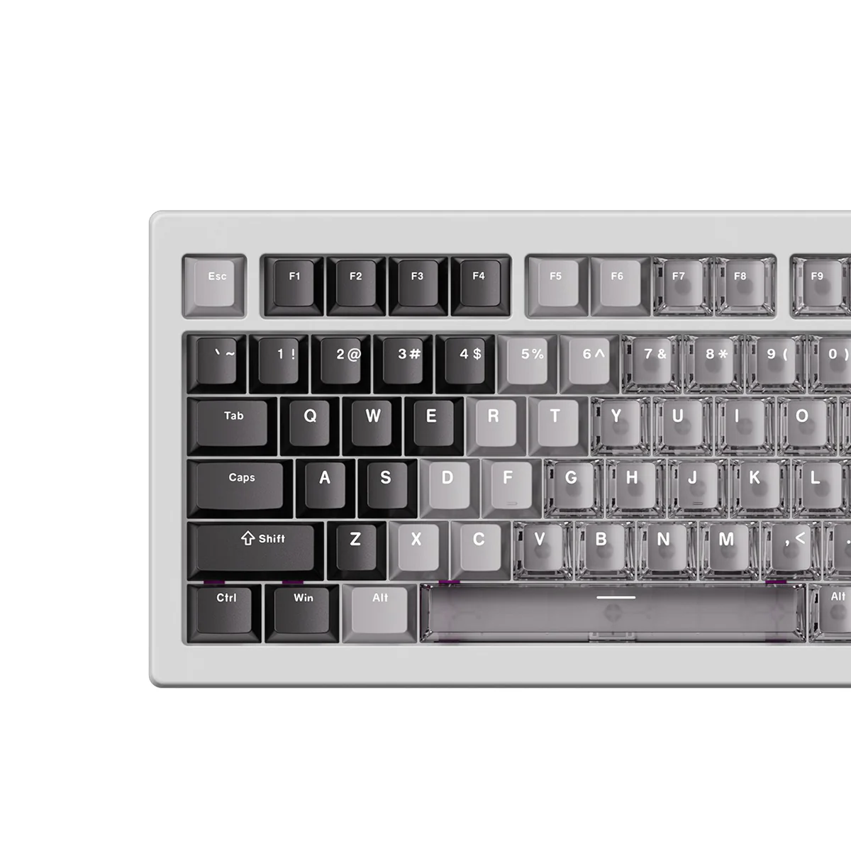 Akko 5075 V3 Wired ARGB Hot-Swappable Magnetic Keyboard (Gradient Hybrid White Transparent) (Akko AstroAim Magnetic Switch) (006-075-086-060-062) - Image 3