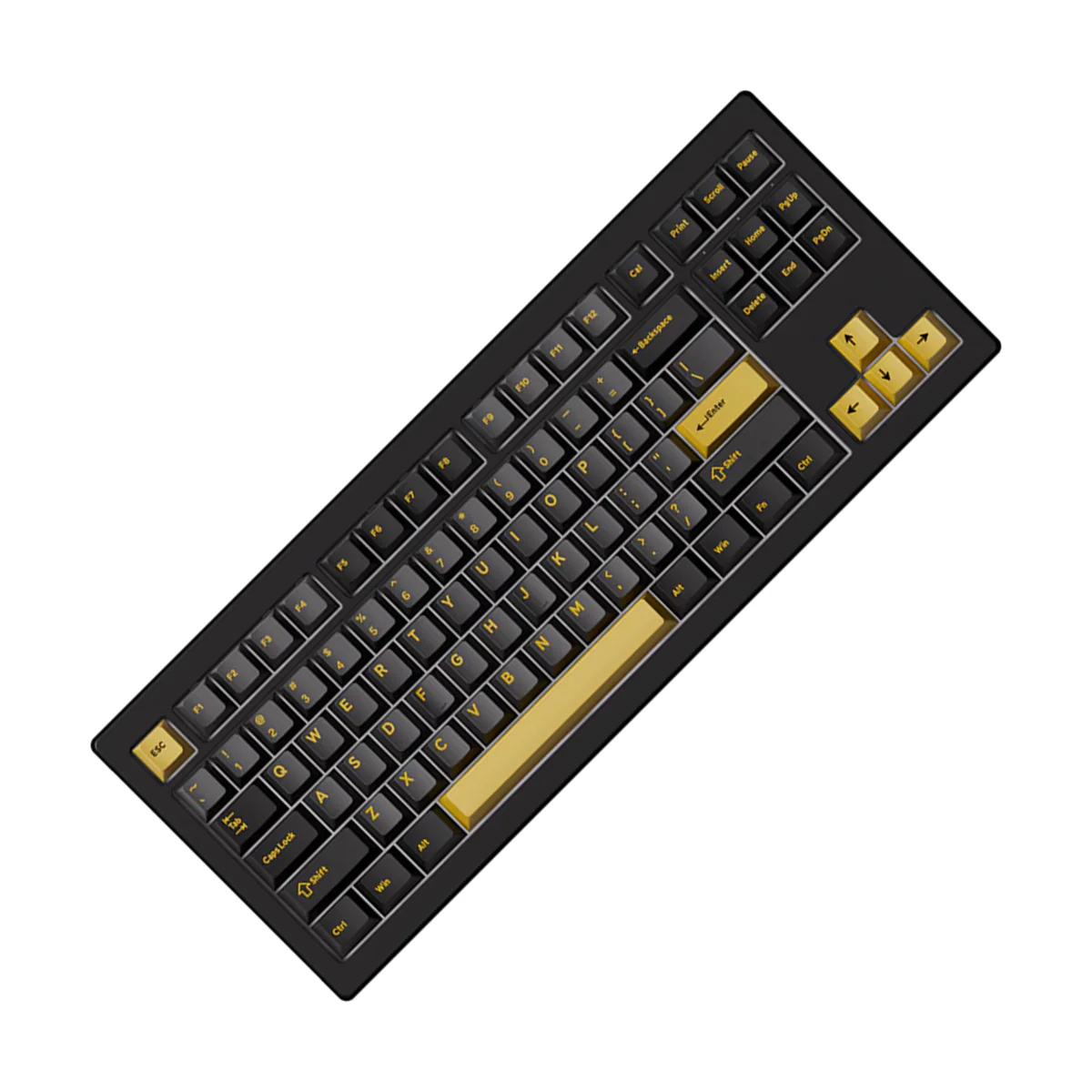 Akko 5087 V3 Black & Gold Multi-Mode RGB Hot-Swappable Mechanical Keyboard (Akko V3 Piano Pro Switch) (016-019-021-037-020) - Image 2