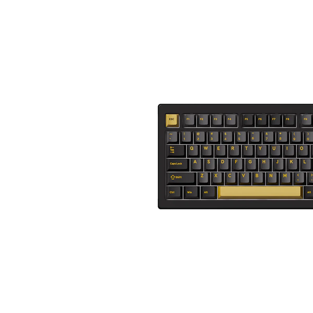 Akko 5087 V3 Black & Gold Multi-Mode RGB Hot-Swappable Mechanical Keyboard (Akko V3 Piano Pro Switch) (016-019-021-037-020) - Image 4