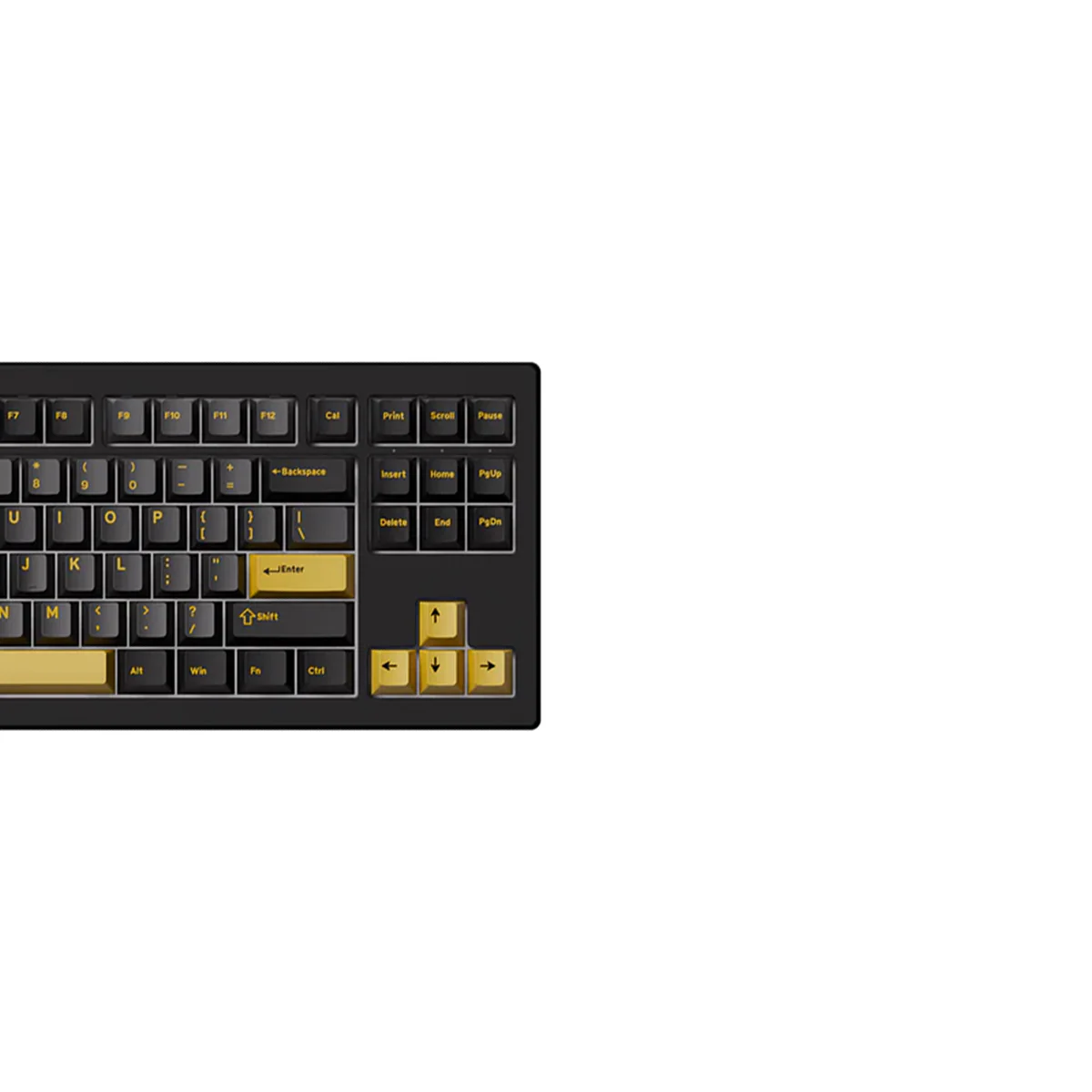 Akko 5087 V3 Black & Gold Multi-Mode RGB Hot-Swappable Mechanical Keyboard (Akko V3 Piano Pro Switch) (016-019-021-037-020) - Image 5