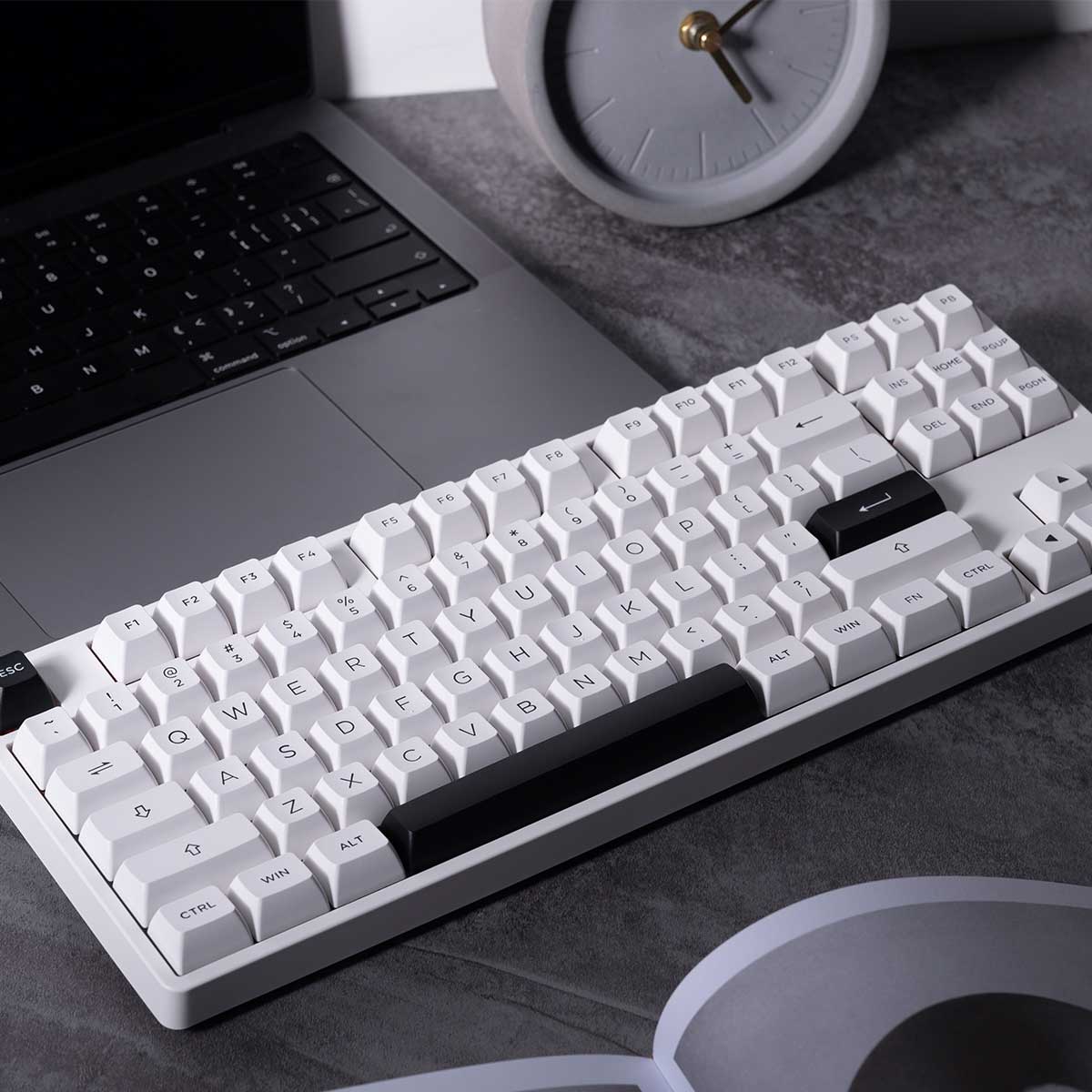 Akko 5087S VIA RGB Hot-Swappable Mechanical Keyboard Black on White (Gateron Orange-Lubed) - Image 10