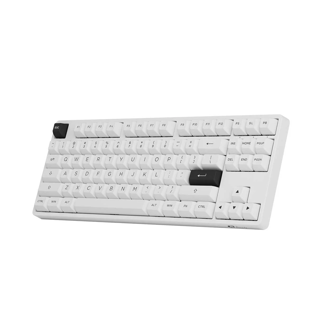 Akko 5087S VIA RGB Hot-Swappable Mechanical Keyboard Black on White (Gateron Orange-Lubed) - Image 5