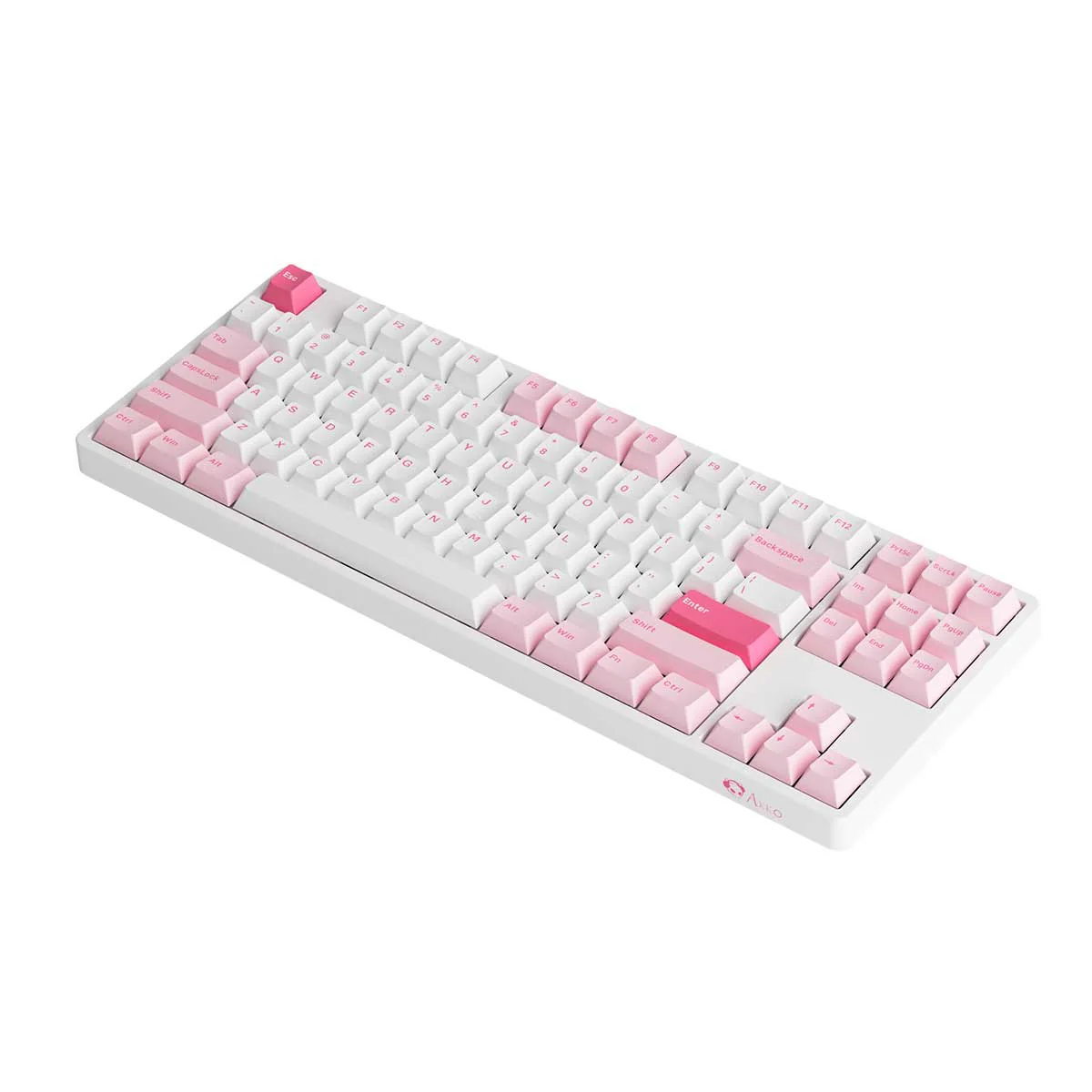Akko 5087S Via RGB Hot-Swappable Mechanical Keyboard Prunus Lannesiana (Gateron Orange-Lubed) - Image 4