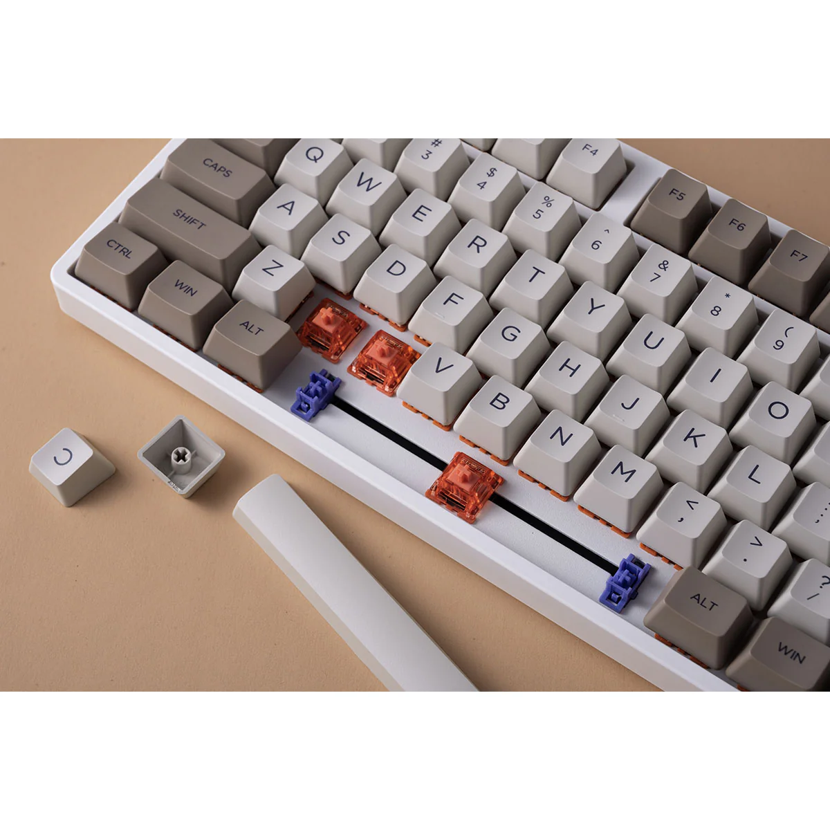 Akko 5087S VIA RGB Hot-Swappable Mechanical Keyboard Steam Engine (Gateron Orange-Lubed) - Image 7