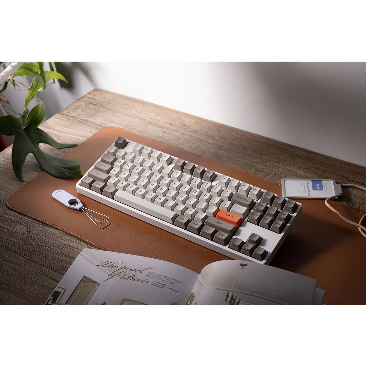 Akko 5087S VIA RGB Hot-Swappable Mechanical Keyboard Steam Engine (Gateron Orange-Lubed) - Image 9