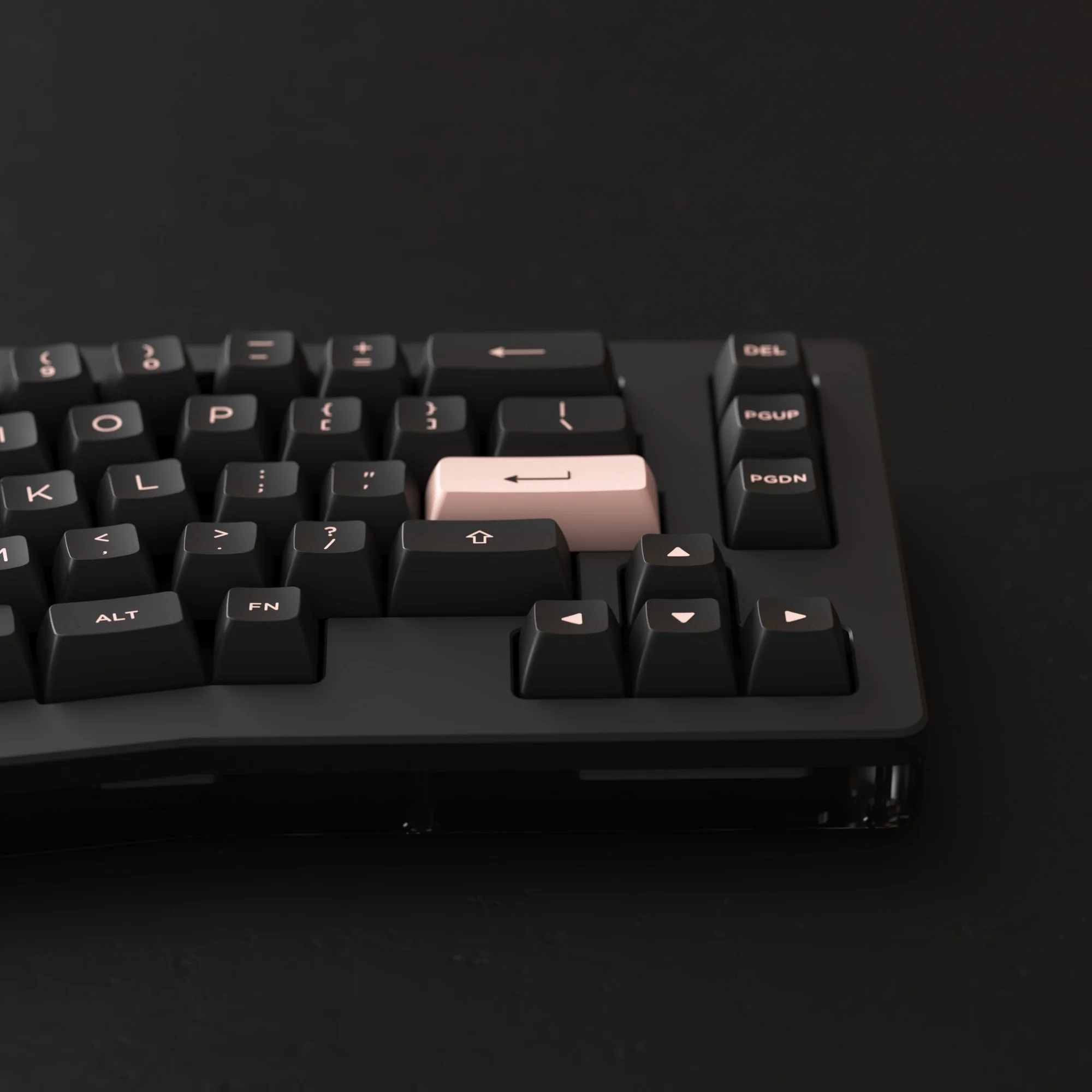 Akko ACR Pro Alice Plus RGB Hot-Swappable Mechanical Keyboard Spray Painted Black (Akko Crystal Switches) - Image 4