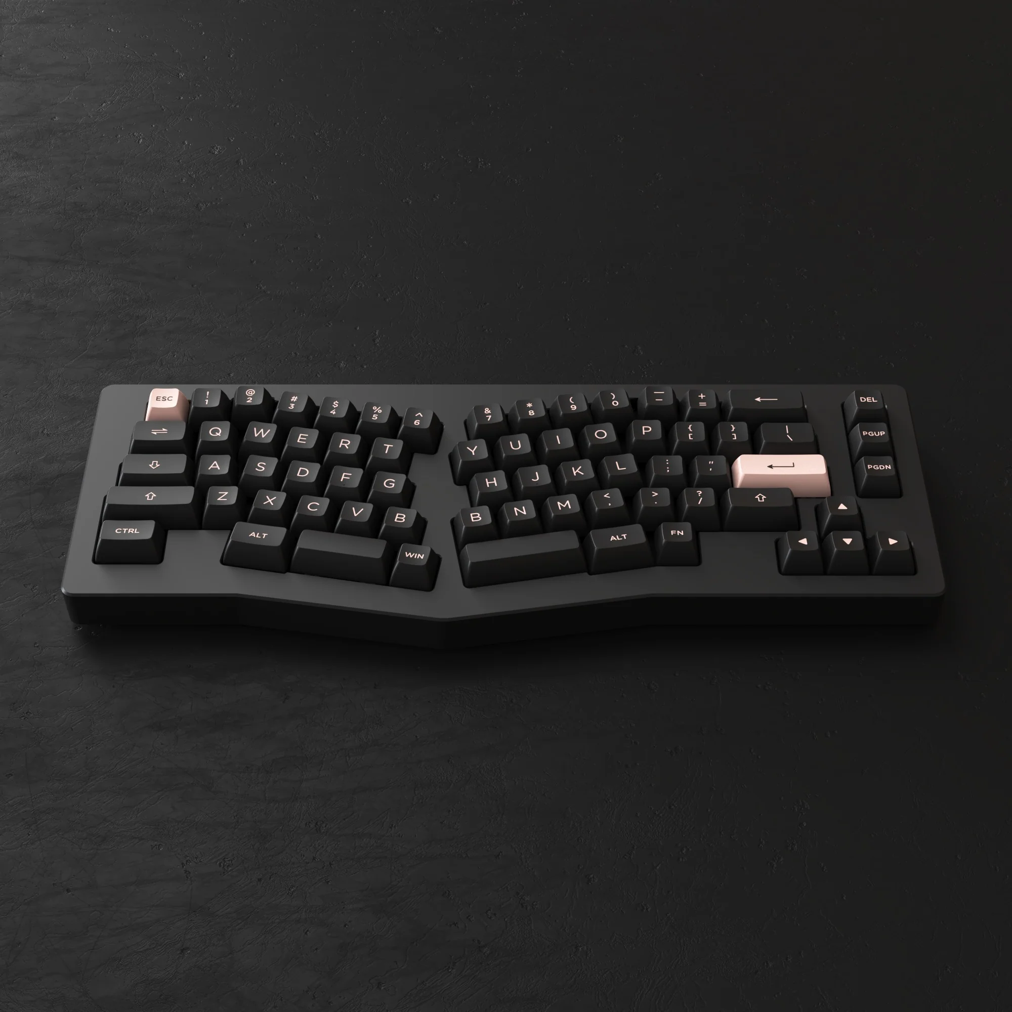Akko ACR Pro Alice Plus RGB Hot-Swappable Mechanical Keyboard Spray Painted Black (Akko Crystal Switches) - Image 5