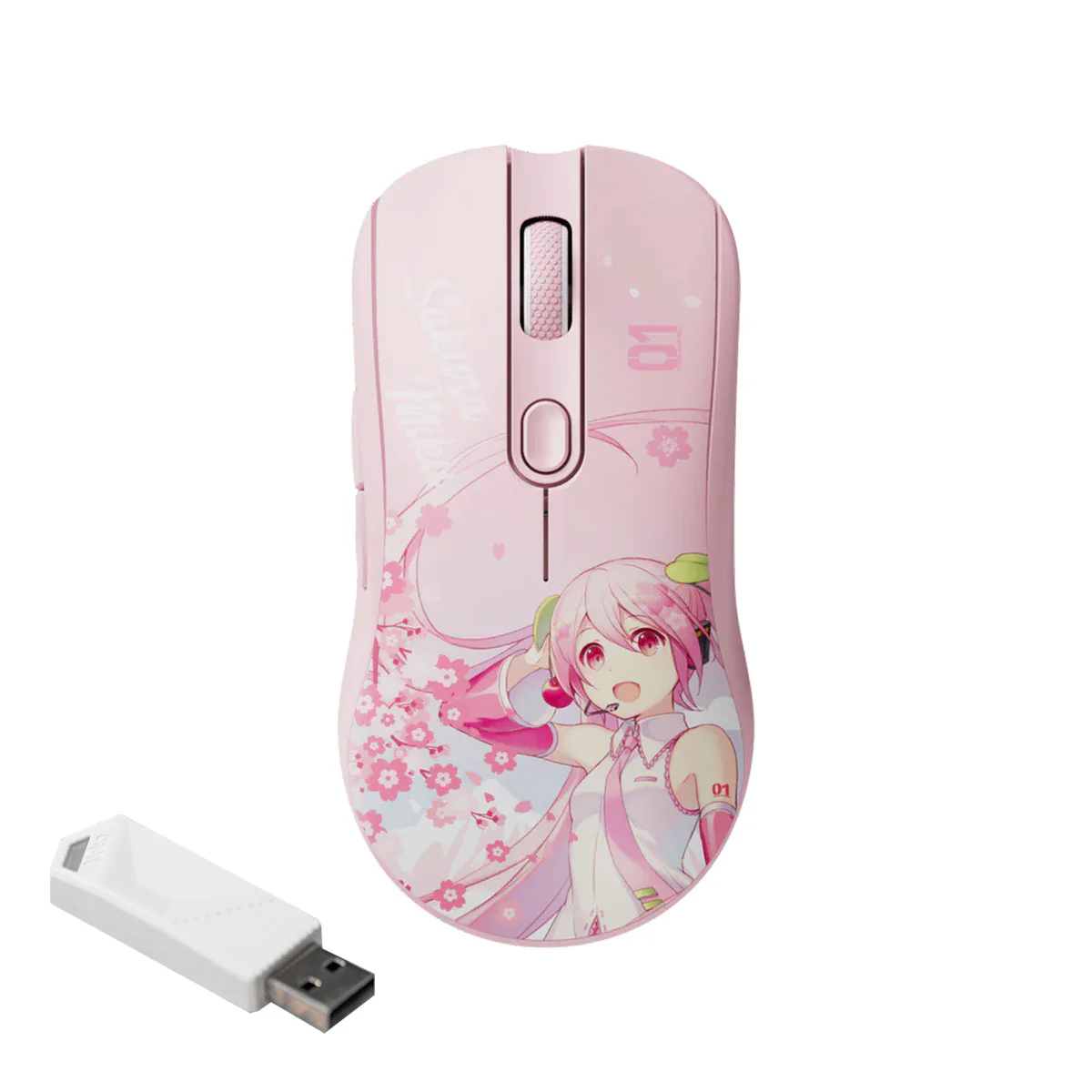 Akko AG ONE 3950 Sakura Miku 8K Wireless Tri-mode Gaming Mouse - Image 2