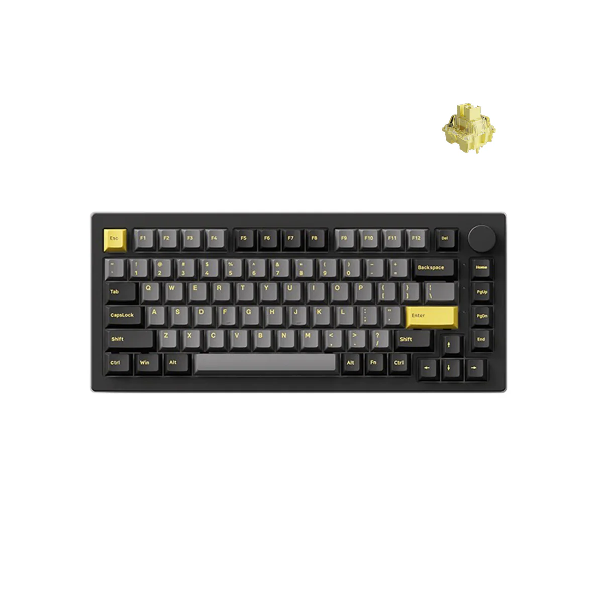 Akko Black & Gold 5075B Plus Multi-Mode RGB Hot-Swappable Mechanical Keyboard (Akko V3 Cream Yellow Pro) - Image 6