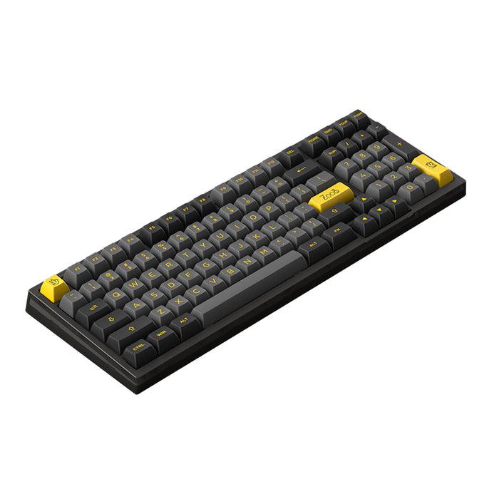 Akko Black & Gold PC98B Plus Multi-Modes RGB Mechanical Keyboard (Akko CS Crystal Wine Red) - Image 4