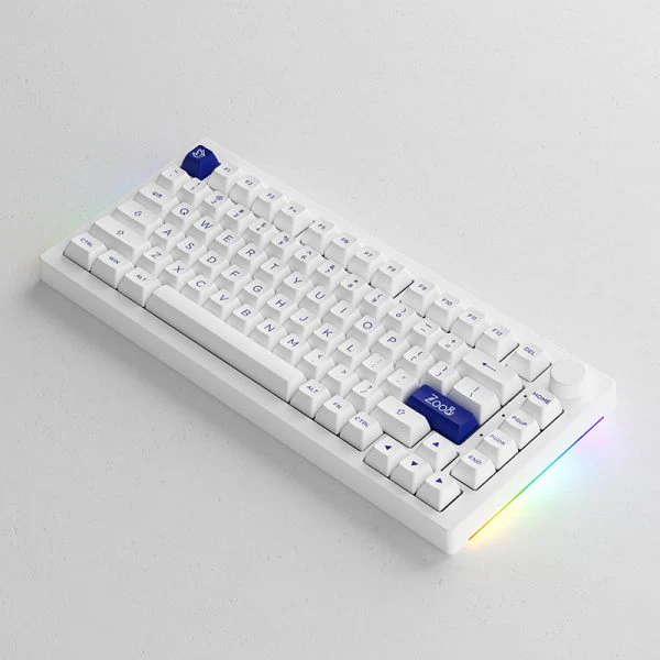 Akko Blue On White 5075B Plus Multi-Modes RGB Mechanical Keyboard (Wine White) - Image 3
