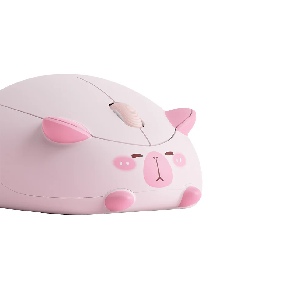 Akko Capybara Wireless Mouse (Brown, Pink) - Image 10