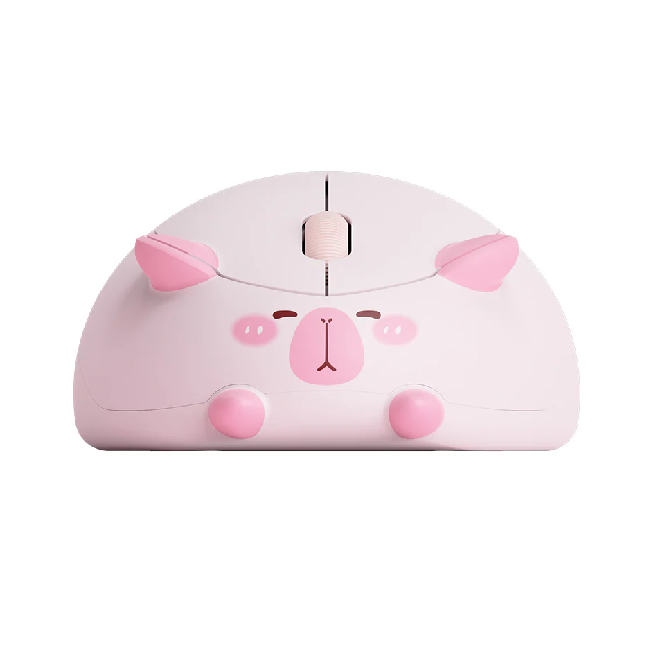 Akko Capybara Wireless Mouse (Brown, Pink) - Image 9