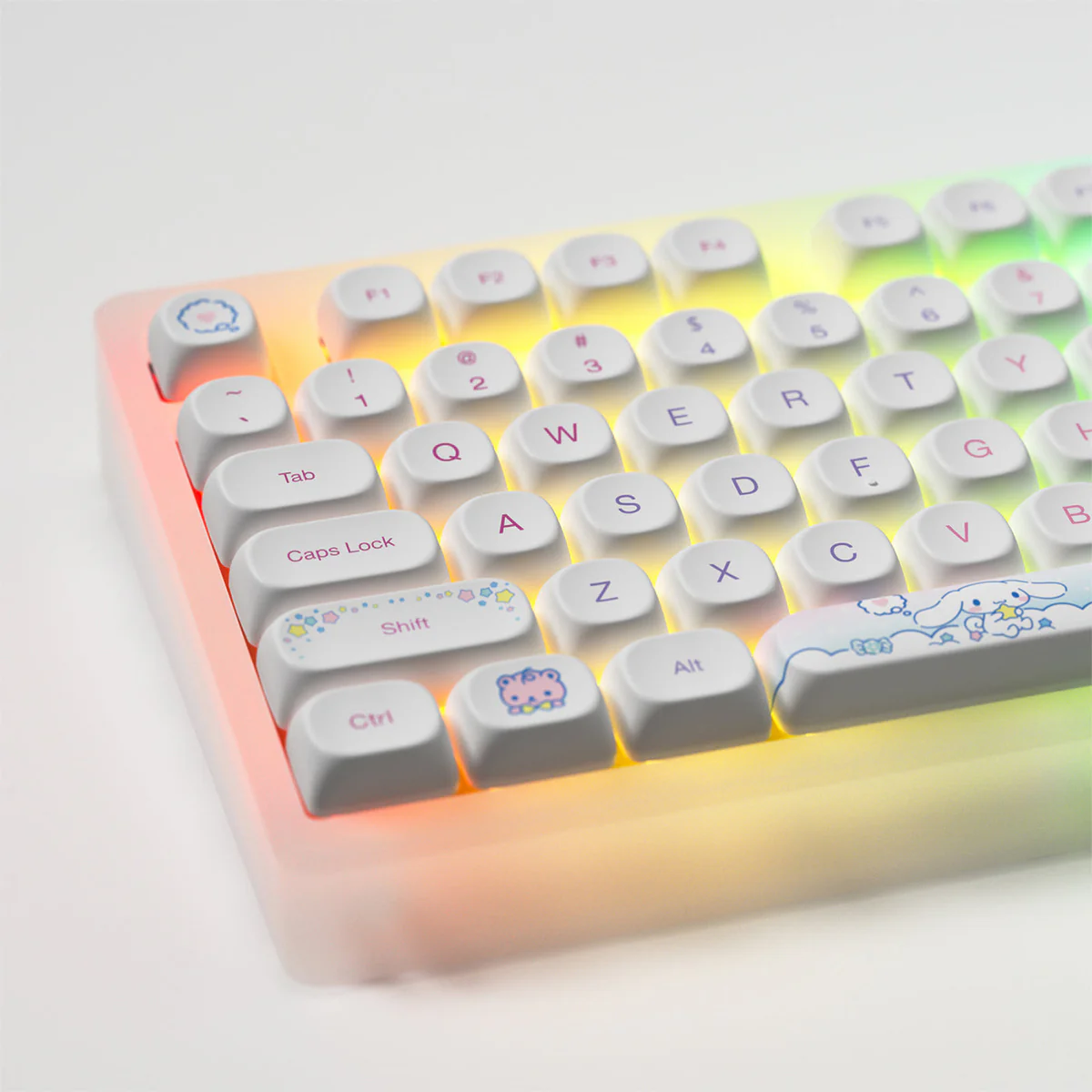 Akko Cinnamoroll ACR TOP 75B Acrylic Case Multi-Mode RGB Hot-Swappable Mechanical Keyboard (Regular PBT Keycaps) (Akko V3 Piano Pro Switch) - Image 2