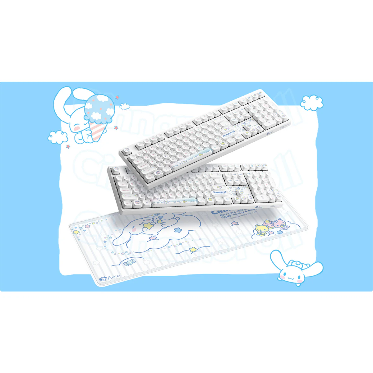 Akko Cinnamoroll Star 5108B Plus Multi-Mode RGB Hot-Swappable Mechanical Keyboard (Akko V3 Piano Pro Switch) - Image 5