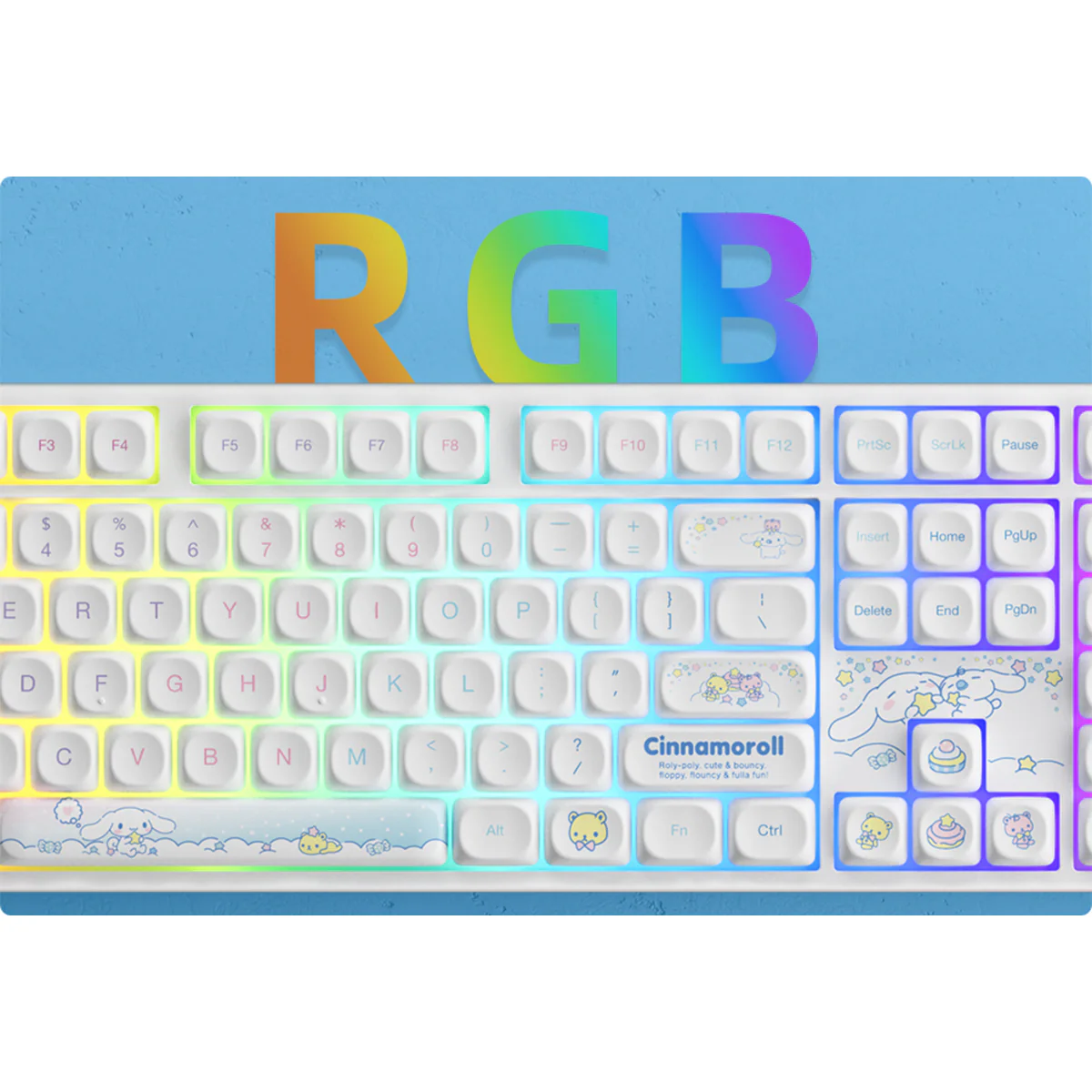 Akko Cinnamoroll Star 5108B Plus Multi-Mode RGB Hot-Swappable Mechanical Keyboard (Akko V3 Piano Pro Switch) - Image 7