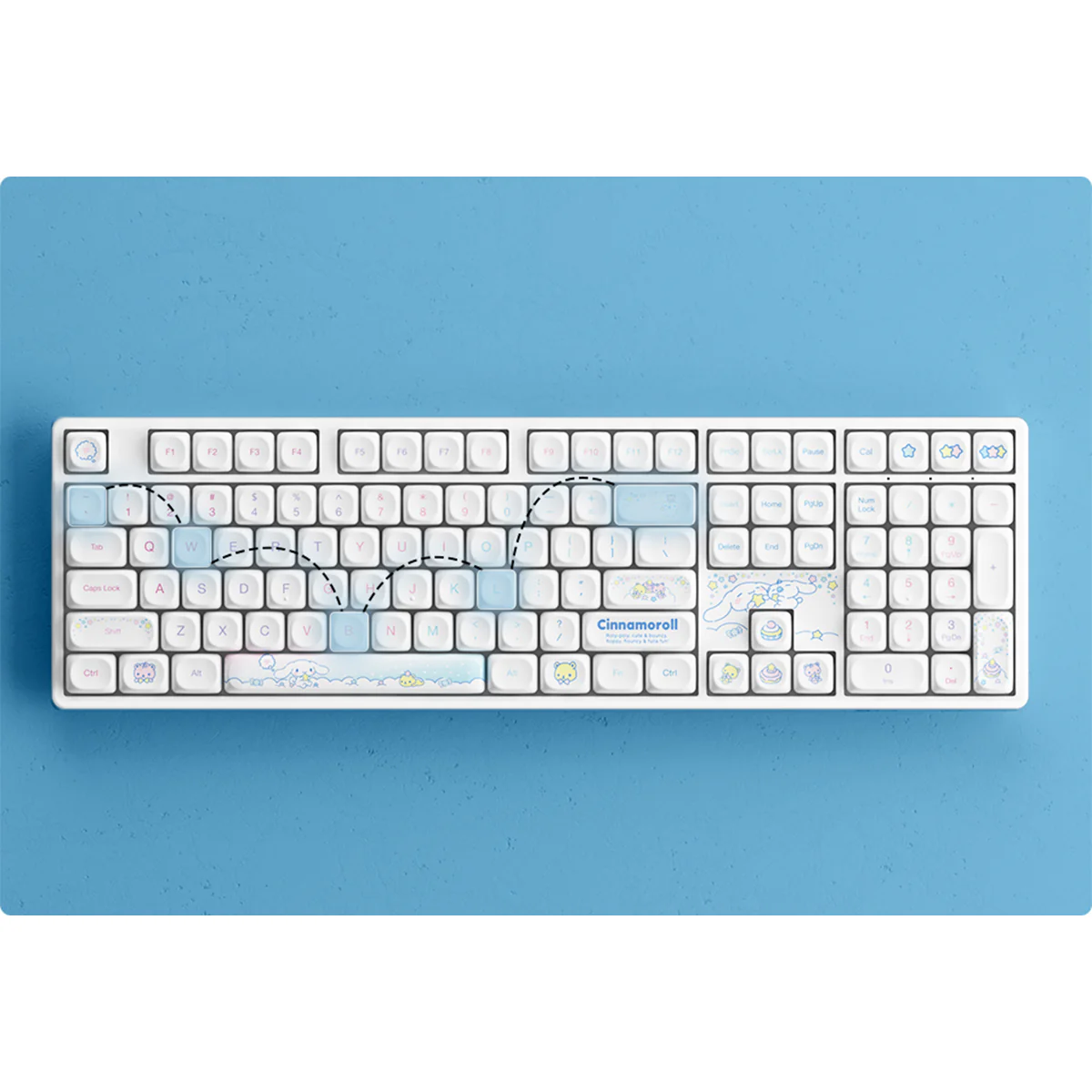 Akko Cinnamoroll Star 5108B Plus Multi-Mode RGB Hot-Swappable Mechanical Keyboard (Akko V3 Piano Pro Switch) - Image 8