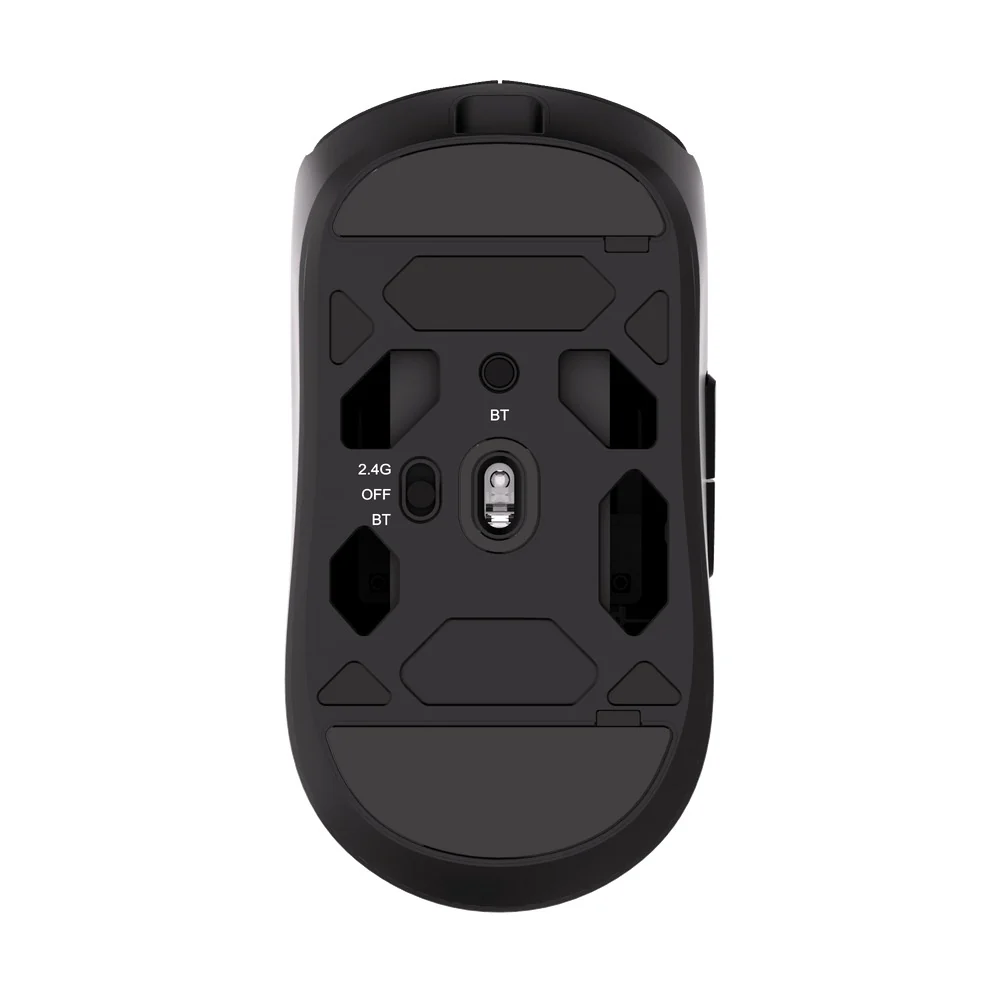 Akko Dash V9 Ultra Multi-Mode Gaming Mouse (Black, White) - Image 4