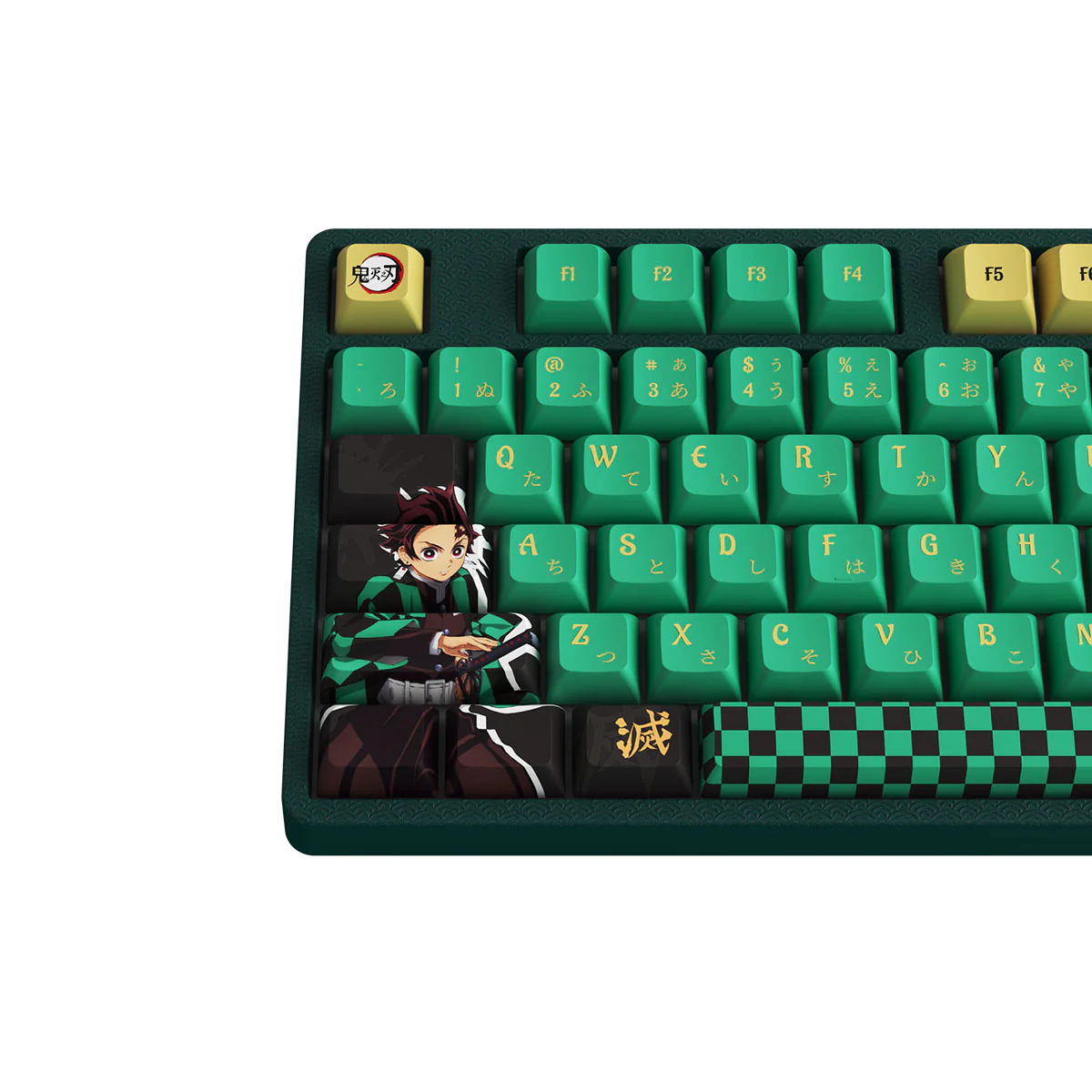 Akko Demon Slayer Tanjirou 5108B Plus Multi-Modes RGB Hot-Swappable Mechanical Keyboard (Akko V3 Cream Yellow Pro) - Image 10