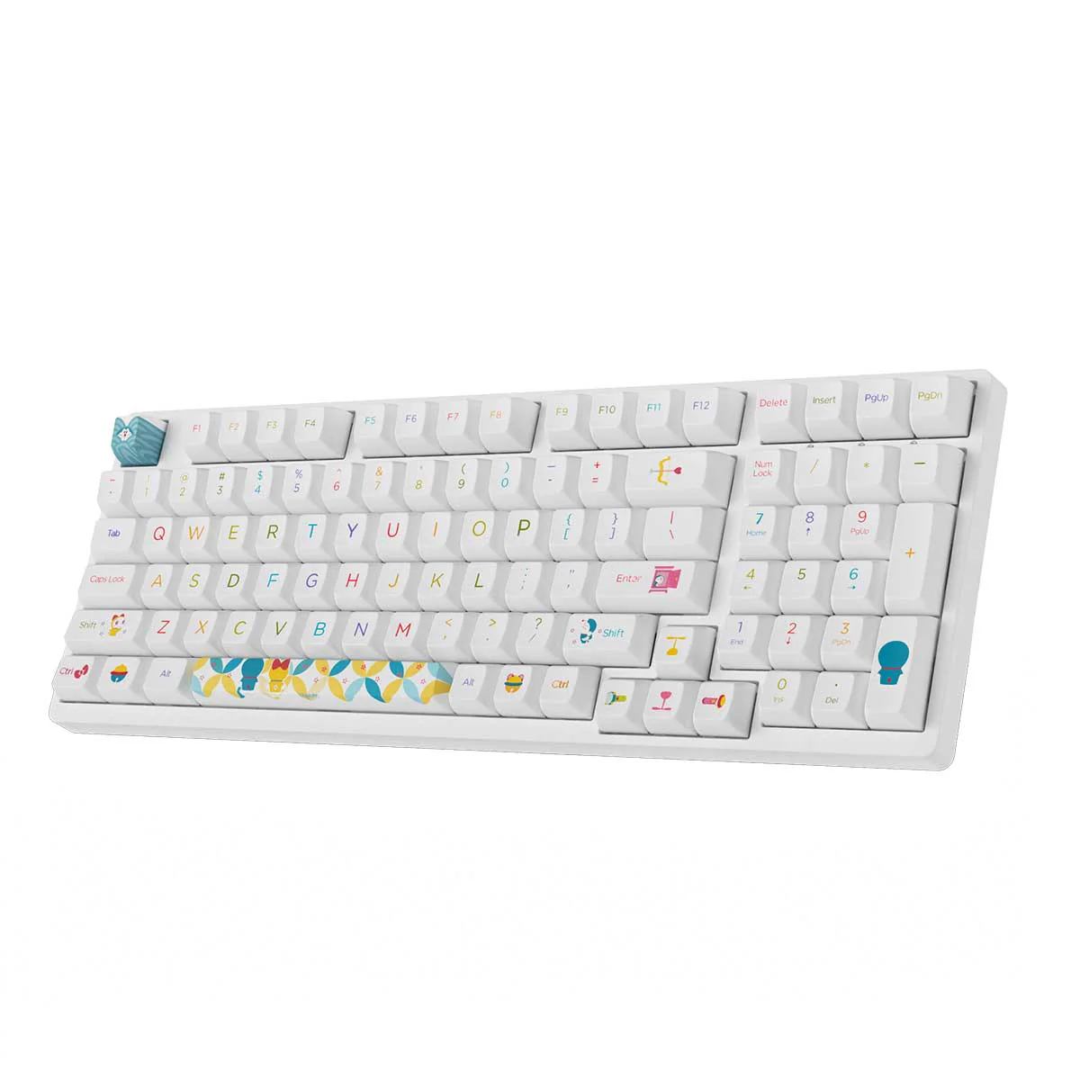 Akko Doraemon Rainbow 3098B Multi-Modes RGB Hot-Swappable Mechanical Keyboard (Akko CS Jelly Purple) - Image 6