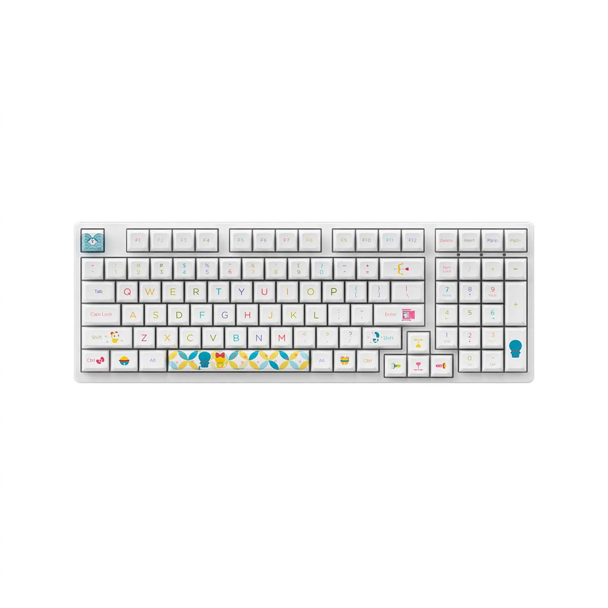 Akko Doraemon Rainbow 3098B Multi-Modes RGB Hot-Swappable Mechanical Keyboard (Akko CS Jelly Purple) - Image 8