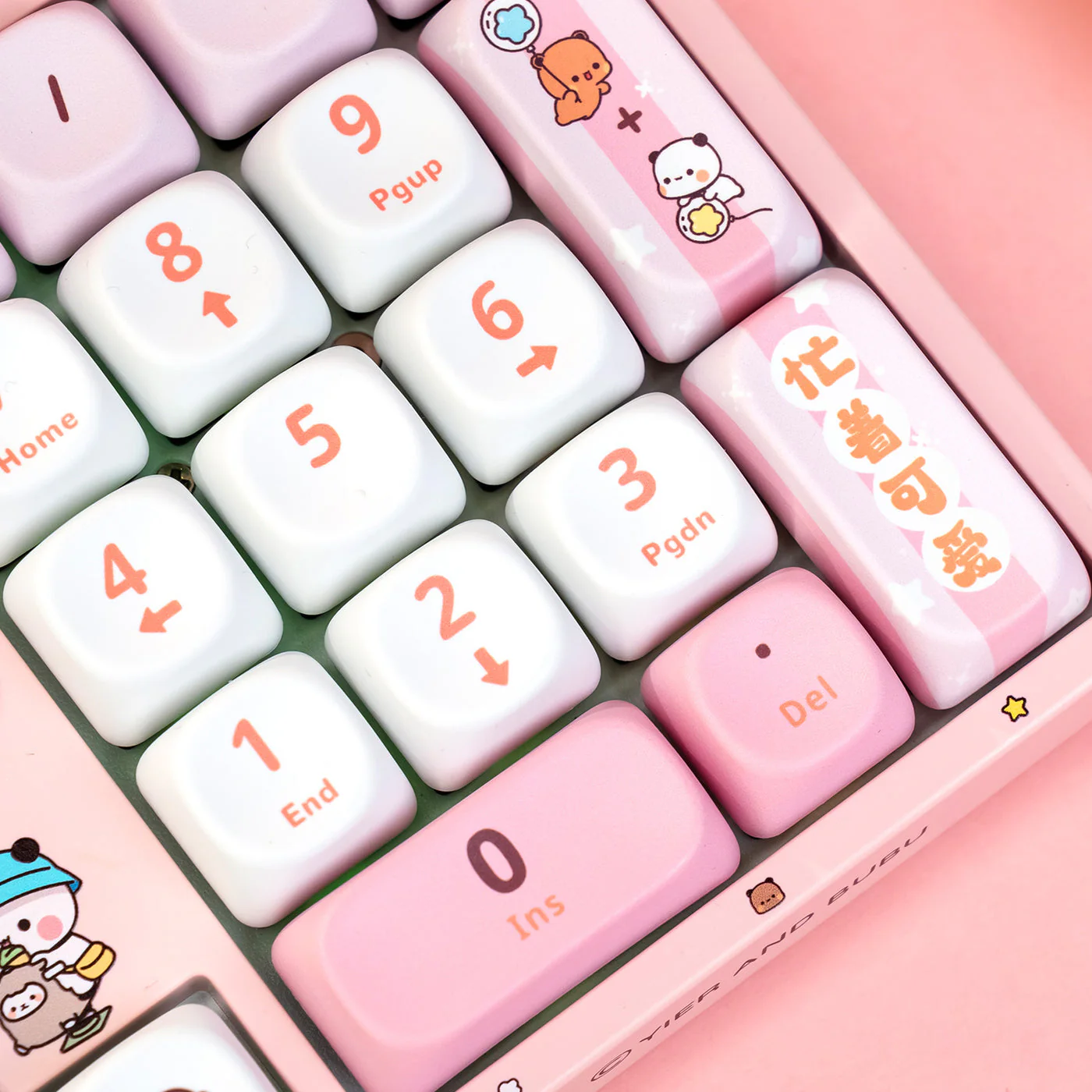 Akko Dudu and Bubu 3108 V3 Wired Mechanical Keyboard (Pink) (Akko Frost Pink Switch) - Image 8