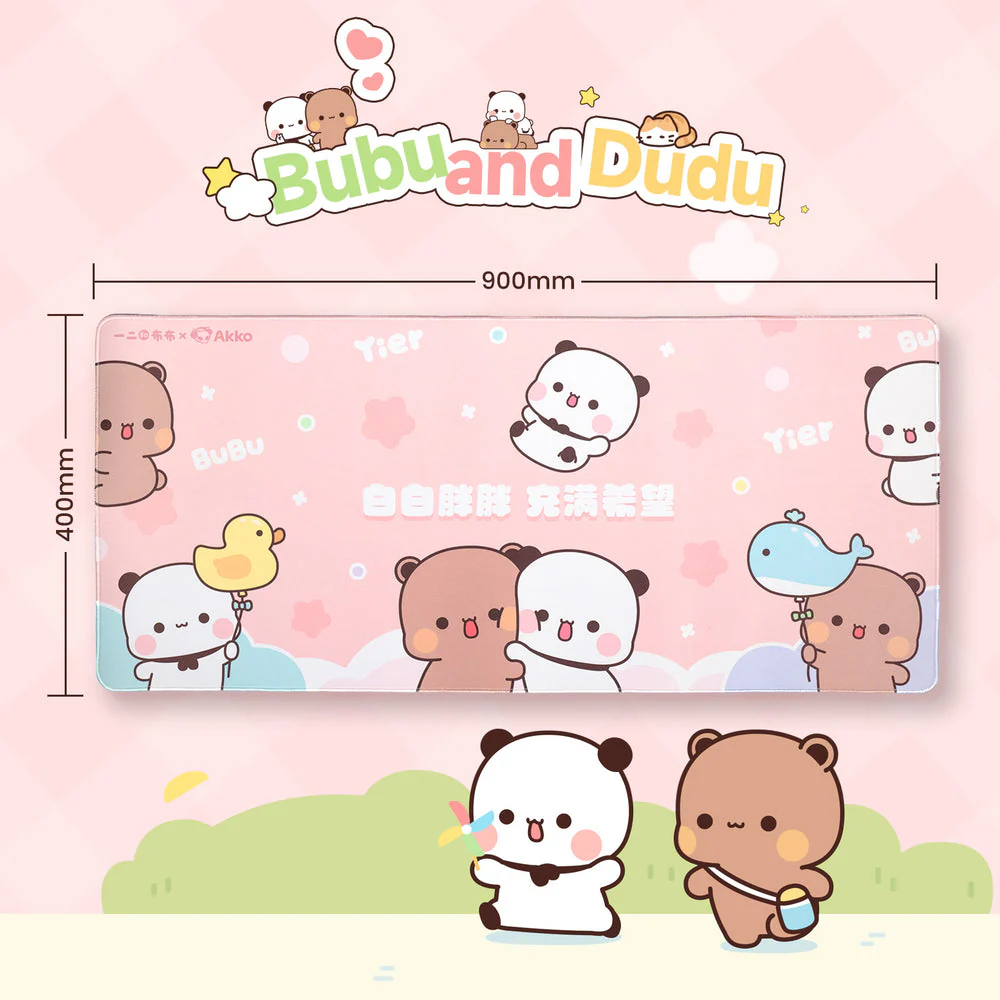 Akko Dudu and Bubu Mouse Pad (900x400mm) - Image 3
