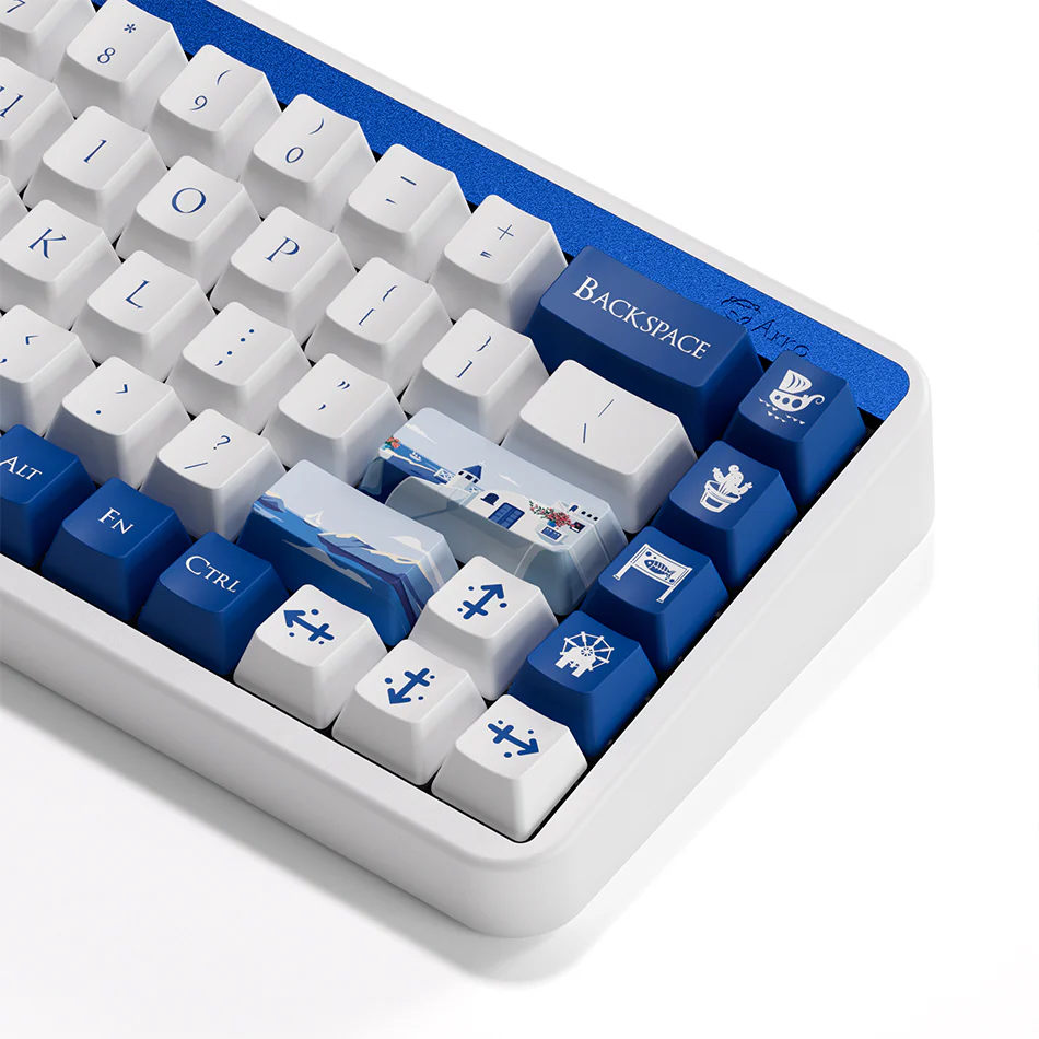 Akko JIN01 Santorini Aluminum Case Multi-Mode RGB Hot-Swappable Mechanical Keyboard (Akko Rosewood Switch) - Image 4