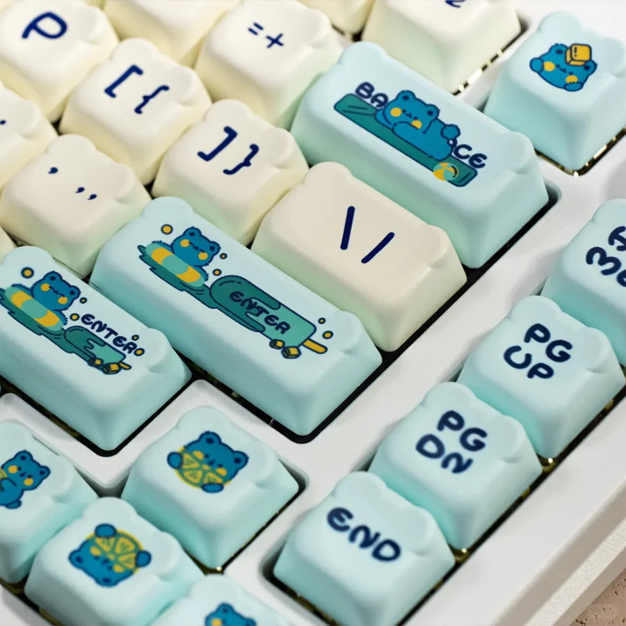 Akko Lemon Bear Keycap Set OEM Profile 122 Keys - Image 7