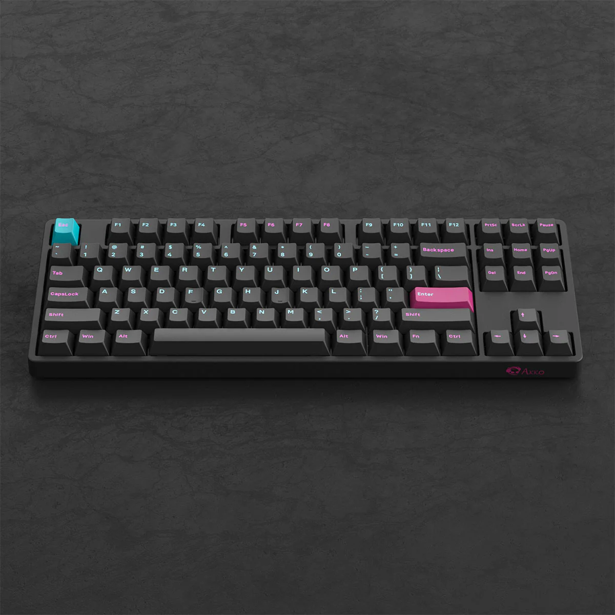 Akko Midnight 5087S VIA QMK Wired RGB Hot-Swappable Mechanical Keyboard (Akko V3 Cream Yellow Pro) - Image 2